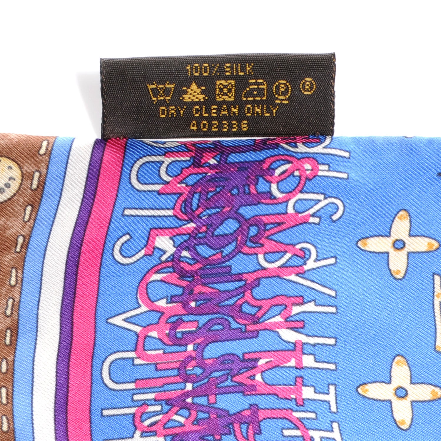 Louis Vuitton Silk Monogram Map Bandeau 5 of 5