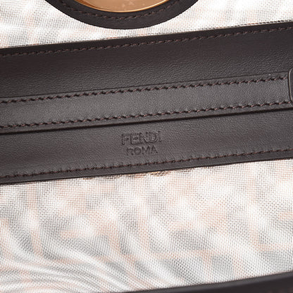 Fendi Mesh Vitello Century F is Fendi FF 1974 Small Kan I Shoulder Bag Marrone Black Ebano 6 of 10
