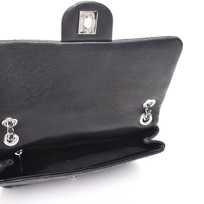 Chanel Calfskin Studded Chevron Quilted Wars Flap Black 5 of 8