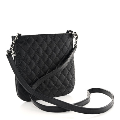 Chanel Aged Calfskin Quilted Crossbody Bag Black 3 of 9