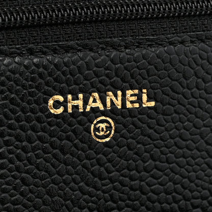Chanel Caviar Quilted Wallet on Chain WOC Black 6 of 12