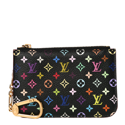 Louis Vuitton Monogram Multicolor Key Pouch Black Grenade 1 of 10