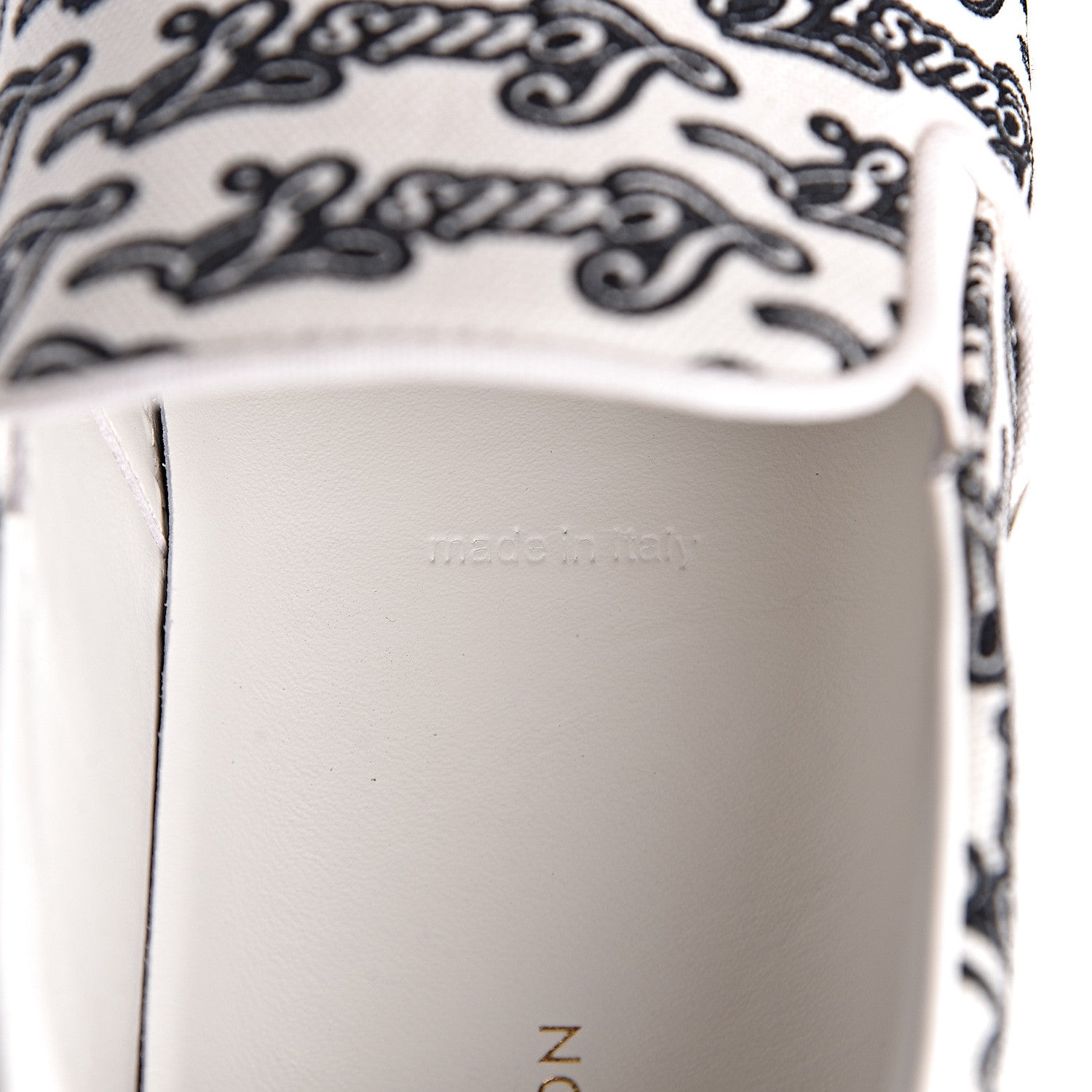 Louis Vuitton Canvas Logo Trocadero Slip On Sneakers 8 Black White 9 of 10