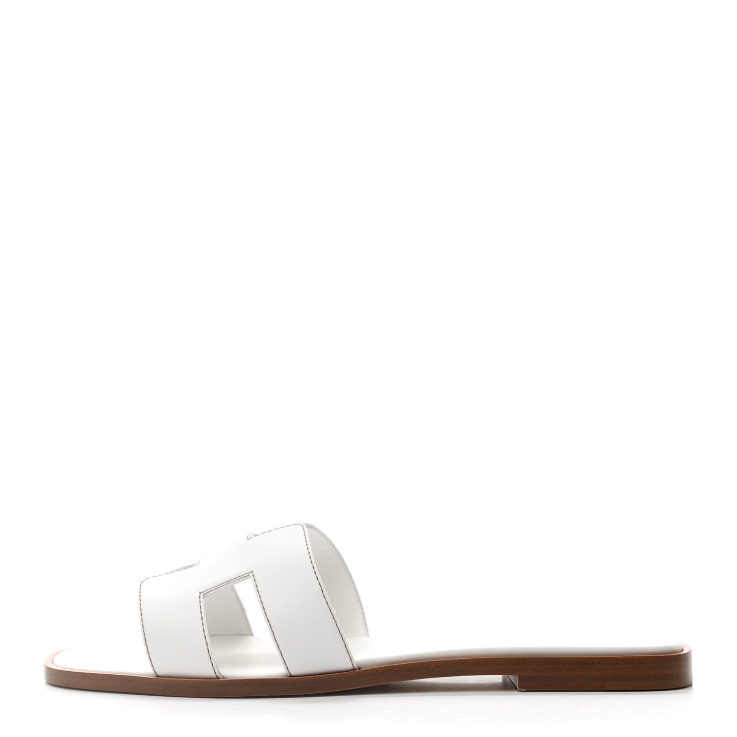 Box Calfskin Oran Sandals 39 White