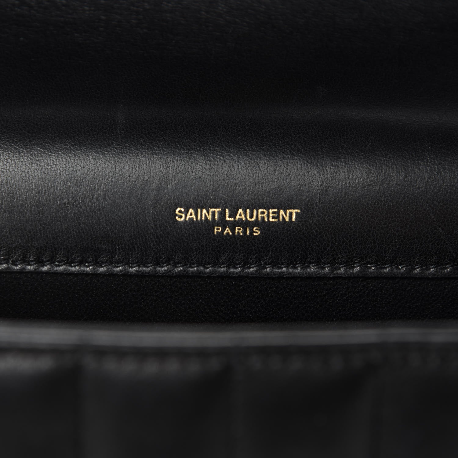 Saint Laurent Lambskin Matelasse Monogram Large Vicky Chain Bag Black 10 of 12