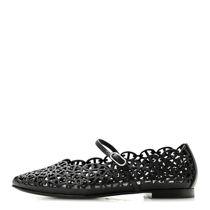 Hermes Calfskin Chaine d'Ancre Meli Ballet Flats 38 Black 1 of 9
