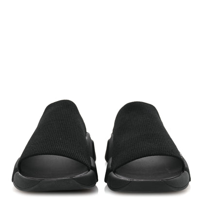 Balenciaga Technical 3D Recycled Knit Womens Speed 2.0 Slide Sandals 39 Black 3 of 11