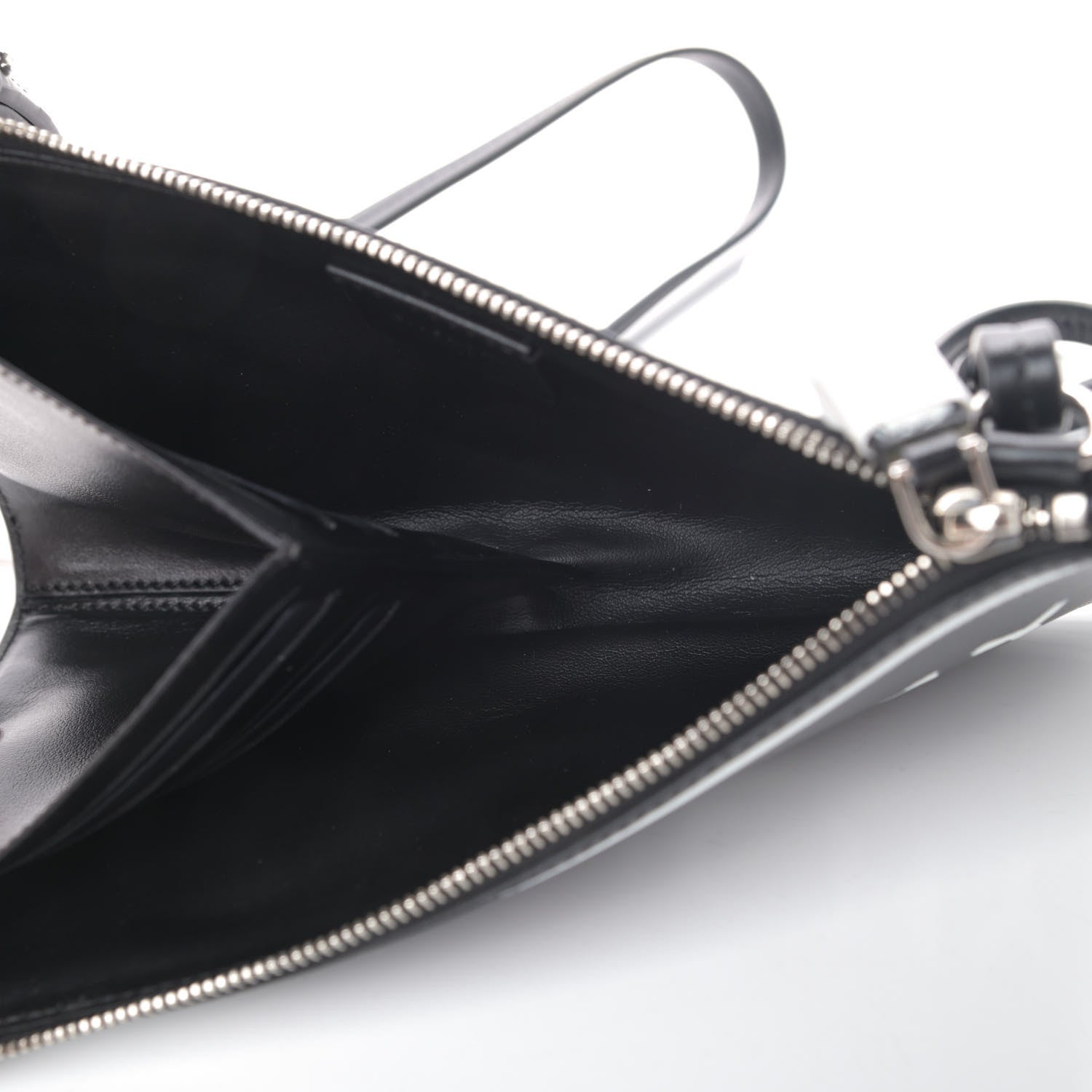 Givenchy Smooth Calfskin Graffiti Paint Logo Pouch Black 4 of 4