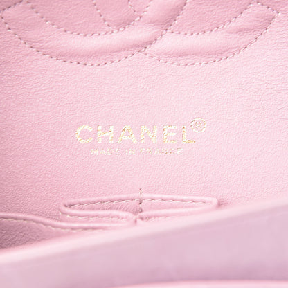 Chanel Lambskin Quilted Medium Double Flap Light Pink 6 of 13