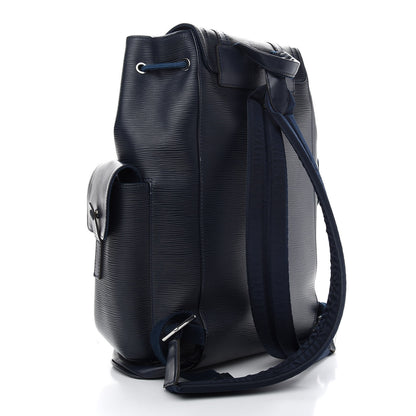 Louis Vuitton Epi Christopher Backpack PM Marine 3 of 16