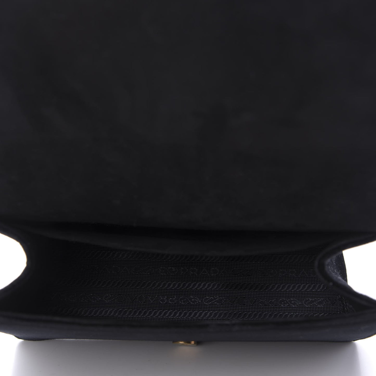 Velluto Ricamo Cahier Shoulder Bag Black