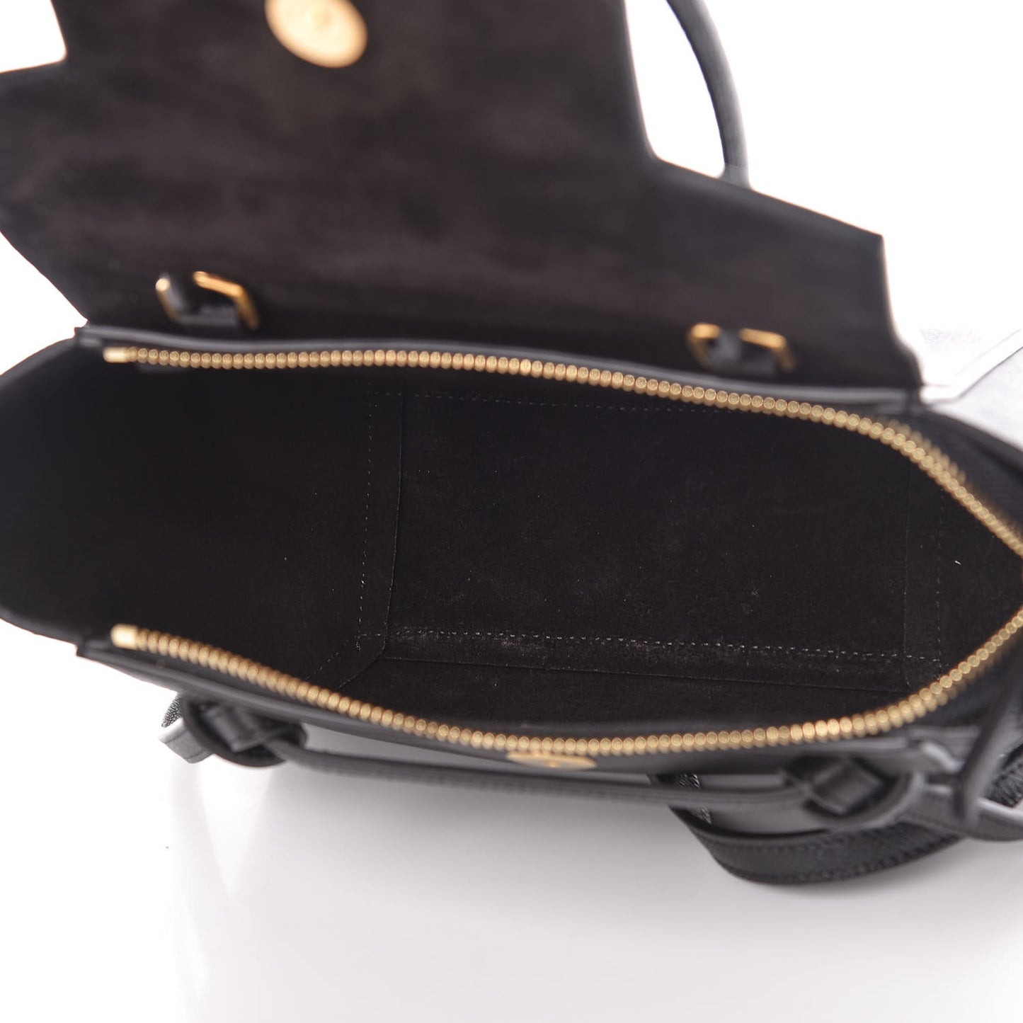 Grained Calfskin Nano Belt Bag Black