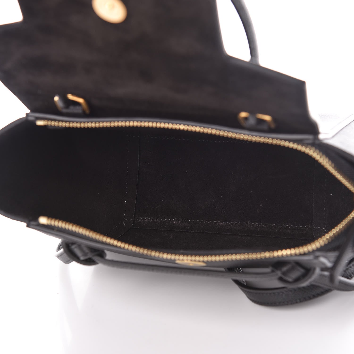 Celine Grained Calfskin Nano Belt Bag Black 5 of 11