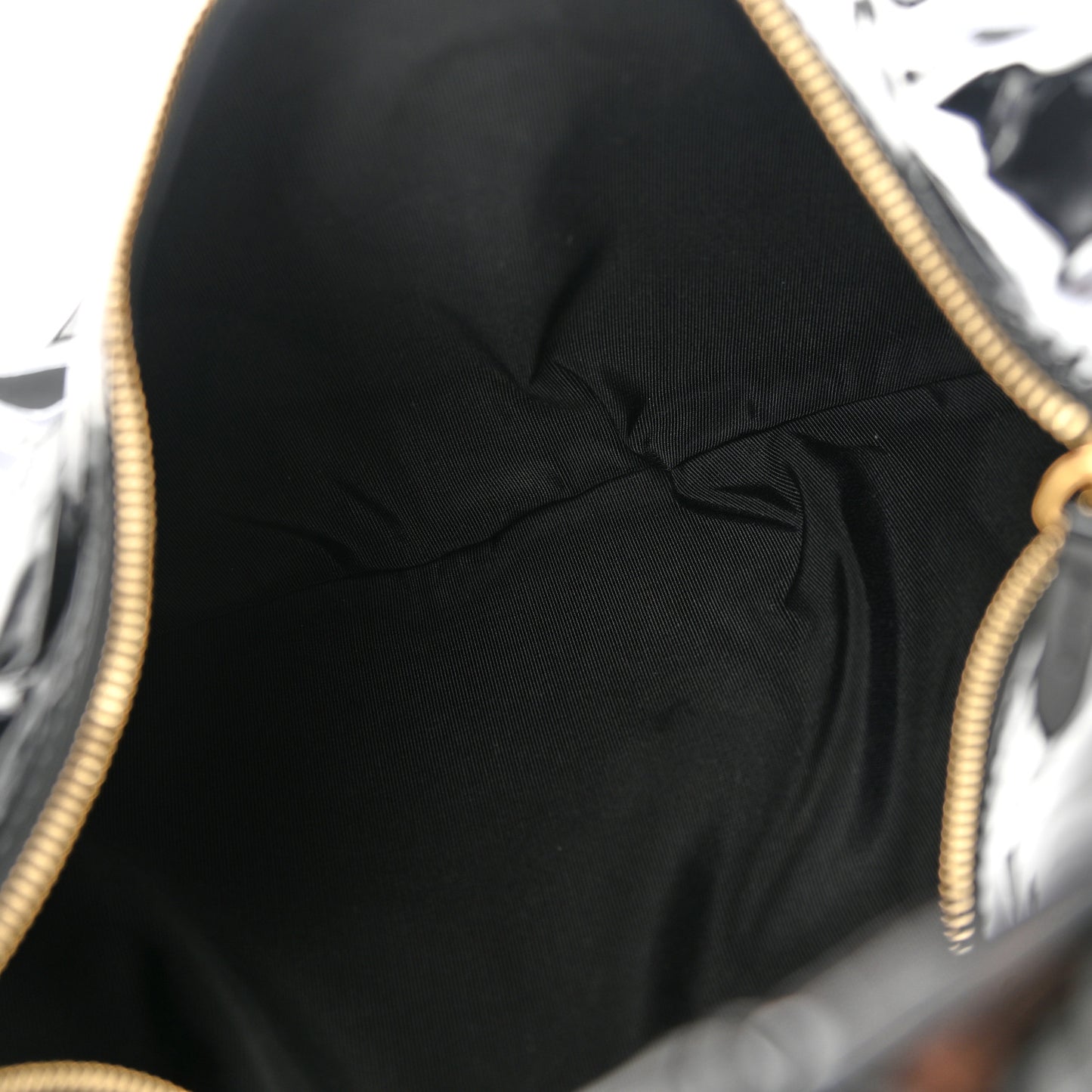 Patent Medium Olivia Hobo Black