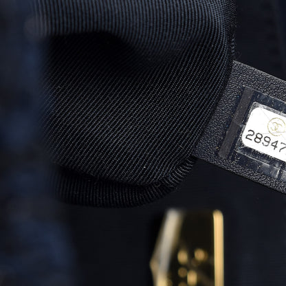 Chanel Tweed Quilted Maxi Chanel 19 Flap Navy 7 of 10