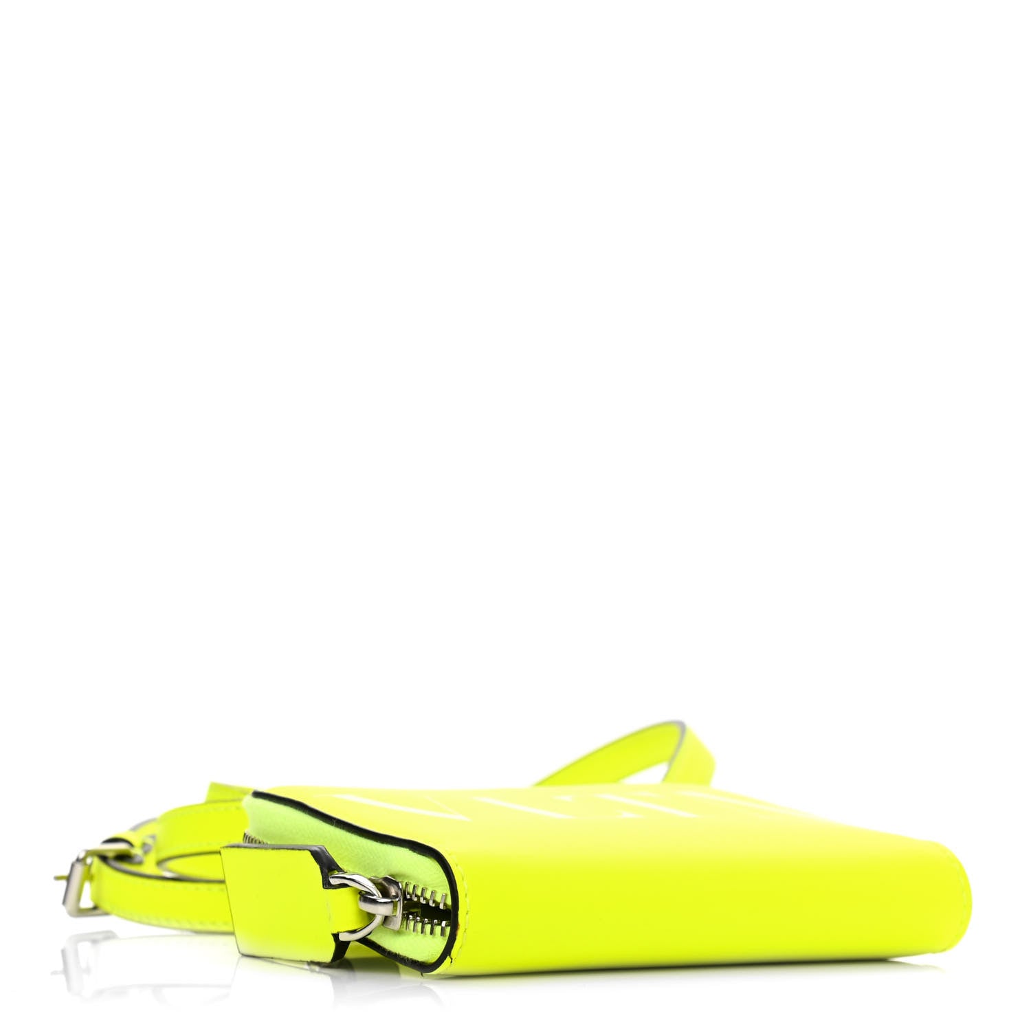 Valentino Garavani Vitello VLTN Neck Strap Wallet Yellow 4 of 10