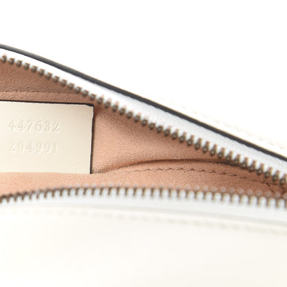 Gucci Calfskin Matelasse Small GG Marmont Chain Shoulder Bag White 7 of 10