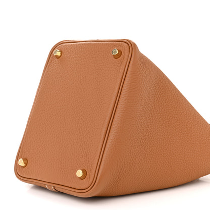 Hermes Taurillon Clemence Picotin Lock 18 PM Gold 10 of 11