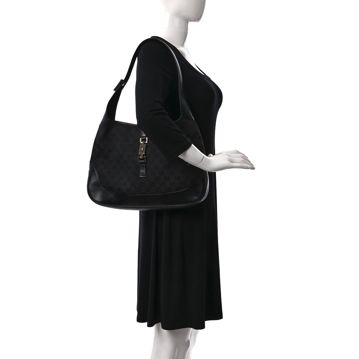Monogram Jackie O Hobo Black