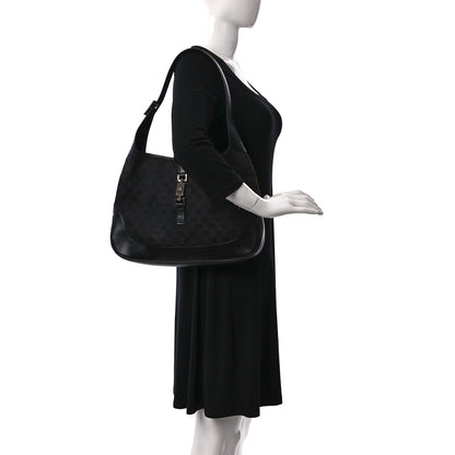 Gucci Monogram Jackie O Hobo Black 2 of 11