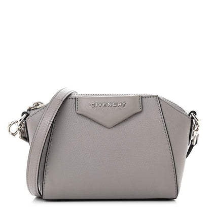 Givenchy Sugar Goatskin Nano Antigona Pearl Grey 1 of 10