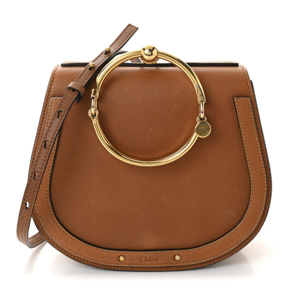 Chloe Calfskin Suede Medium Nile Bracelet Bag Caramel 1 of 9