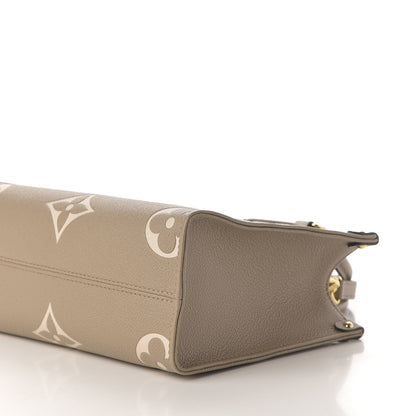 Louis Vuitton Empreinte Monogram Giant Onthego PM Tourterelle Creme 9 of 10