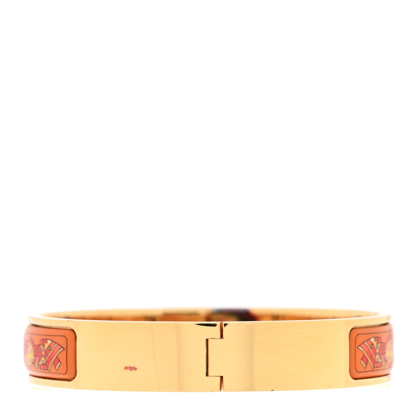 Enamel Printed Narrow Recontre Oceane Fish Loquet Bracelet