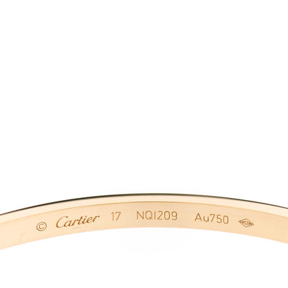 Cartier 18K Yellow Gold Small LOVE Bracelet 17 4 of 5