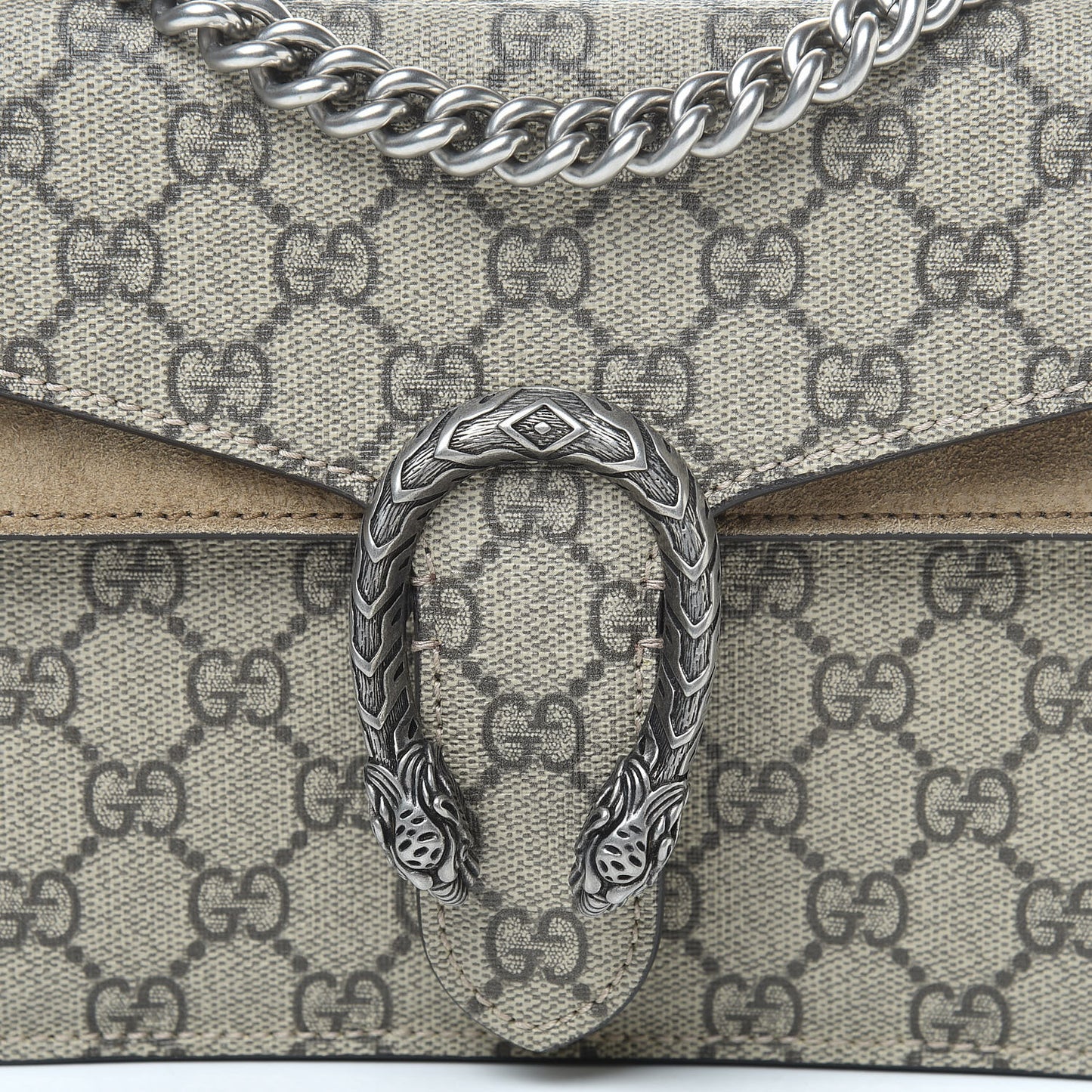 GG Supreme Monogram Mini Dionysus Shoulder Bag Taupe