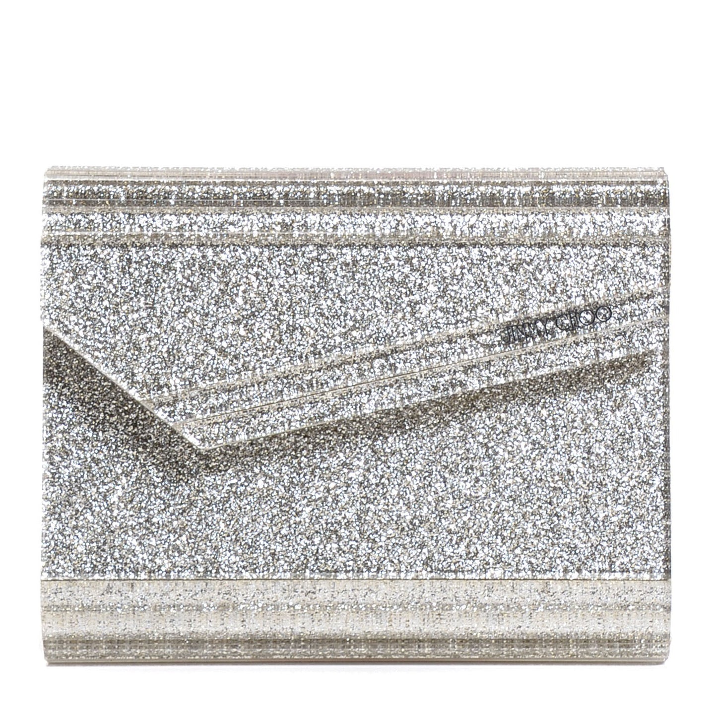 Acrylic Glitter Candy Clutch Champagne
