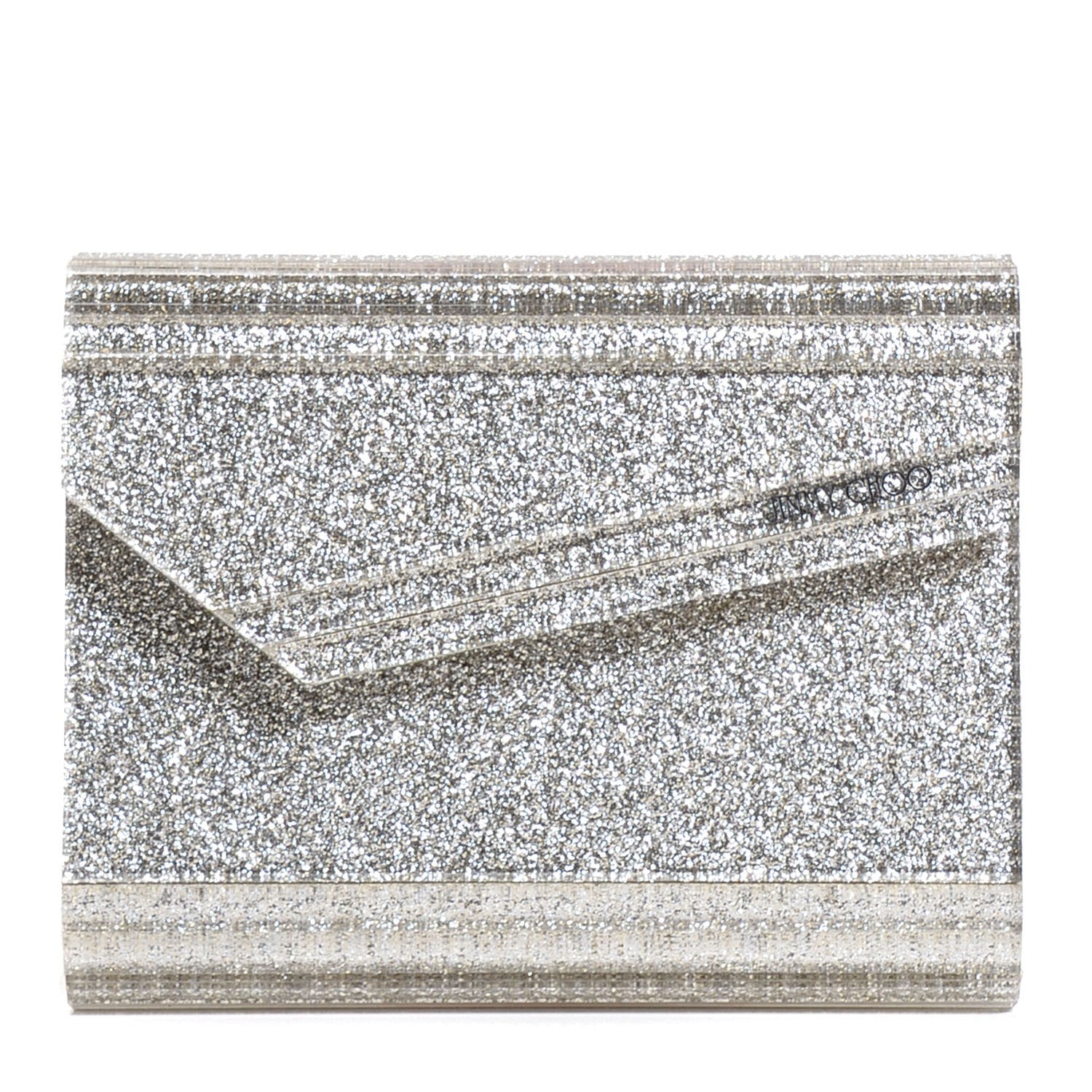 Jimmy Choo Acrylic Glitter Candy Clutch Champagne 1 of 7