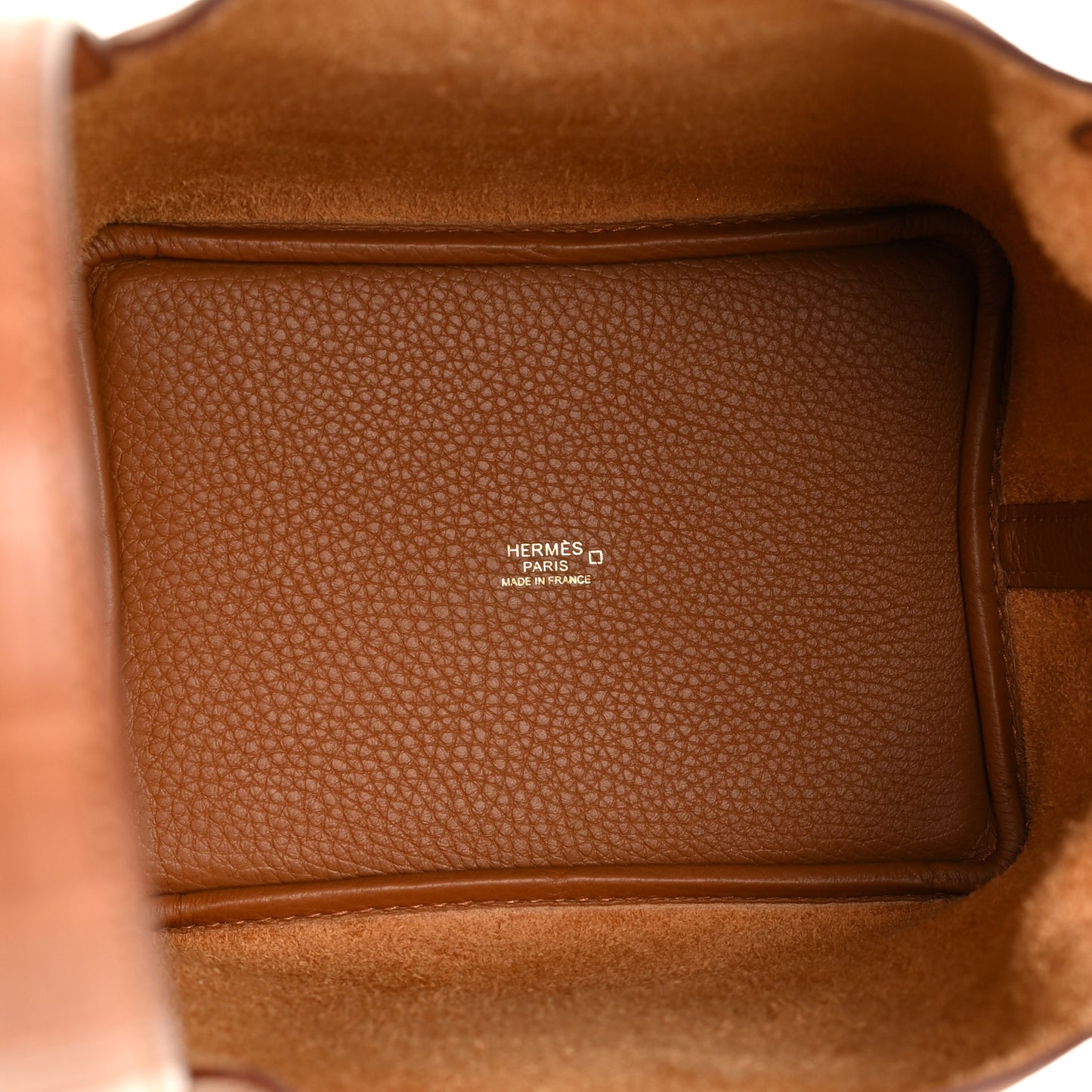 Taurillon Clemence Matte Alligator Picotin Lock Touch 18 PM Gold