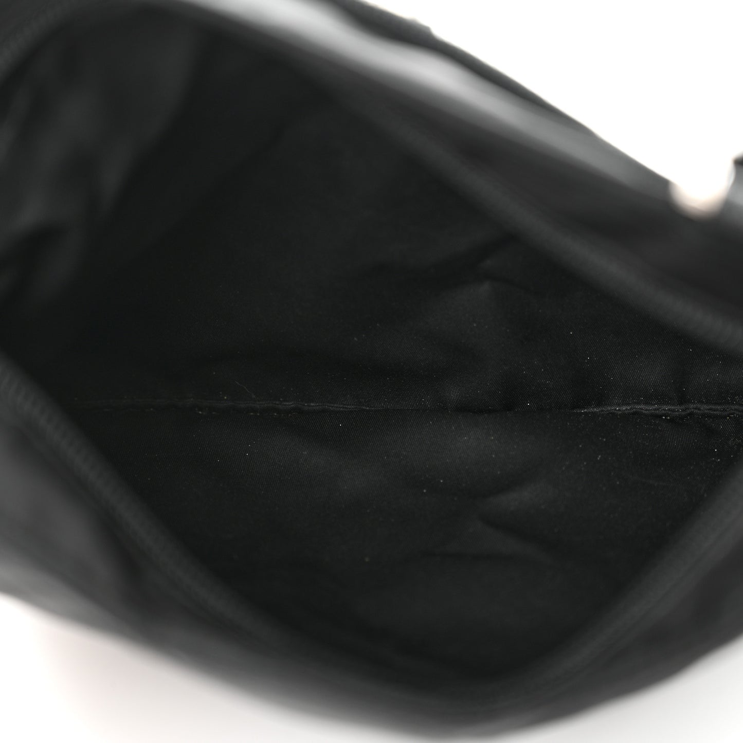 Nylon Saffiano Flat Messenger Bag Black