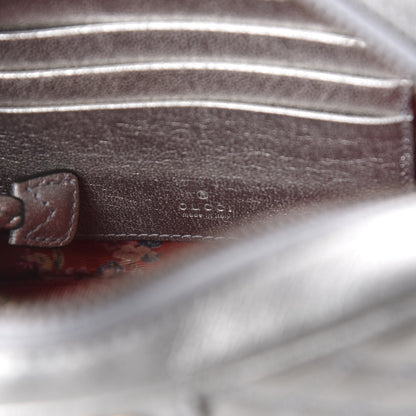 Gucci Laminated Nappa Web Trapuntata Mini GG Shoulder Bag Argento 8 of 11