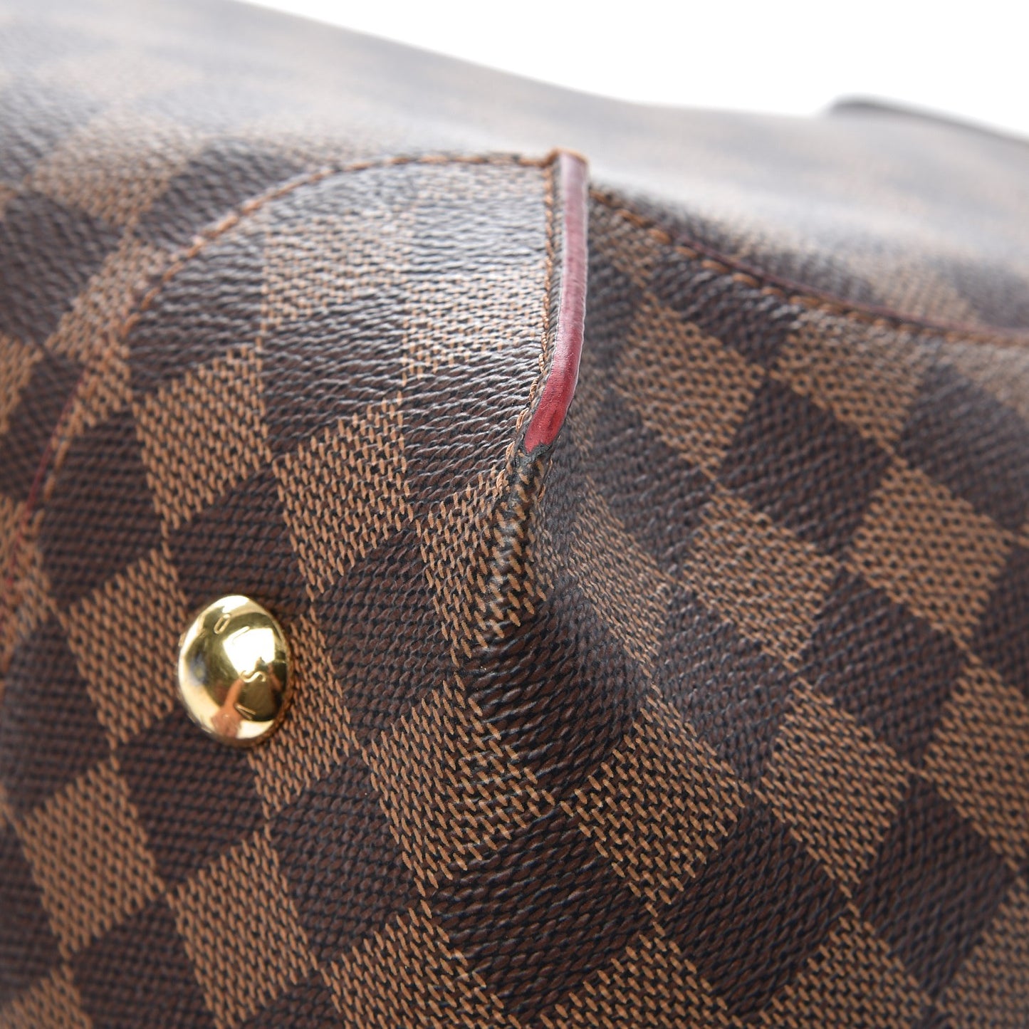 Damier Ebene Caissa Hobo Cherry