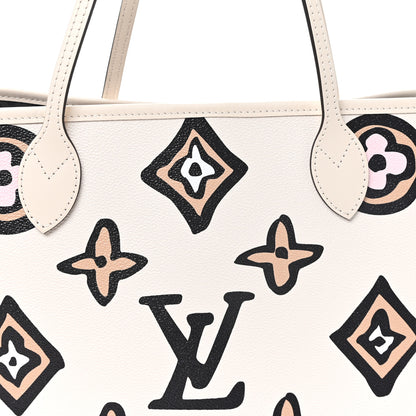 Louis Vuitton Monogram Giant Wild at Heart Neverfull MM Creme 8 of 10