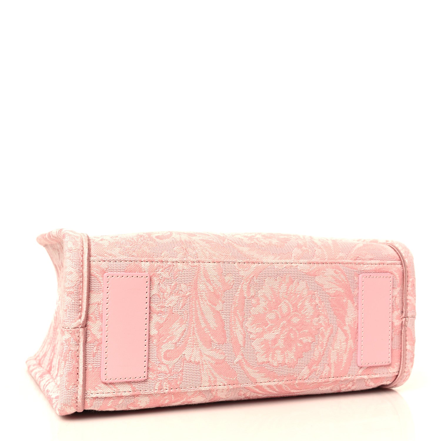Versace Jacquard Barocco Print Small Athena Tote Pink 4 of 8