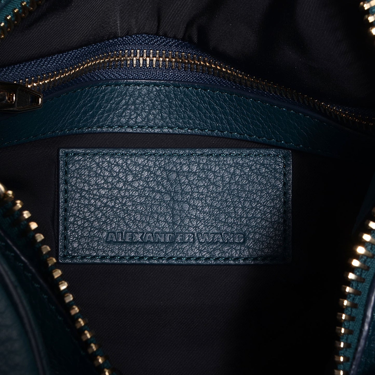 Pebbled Lambskin Rocco Dark Argon w Pale Gold Hardware