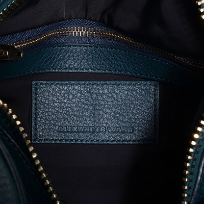 Alexander Wang Pebbled Lambskin Rocco Dark Argon w Pale Gold Hardware 6 of 8