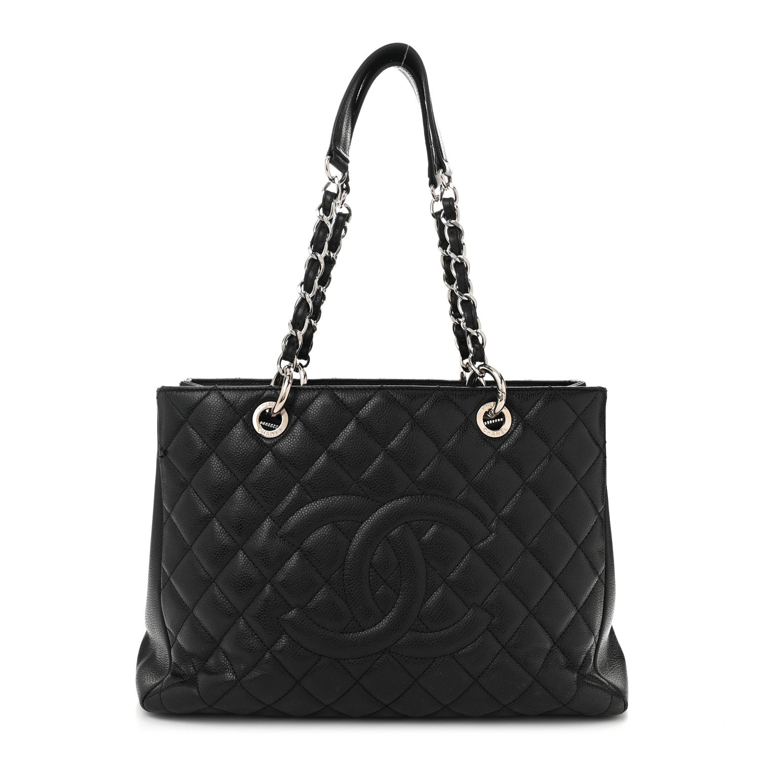 Chanel Caviar Quilted Grand Shopping Tote GST Black 1 of 14