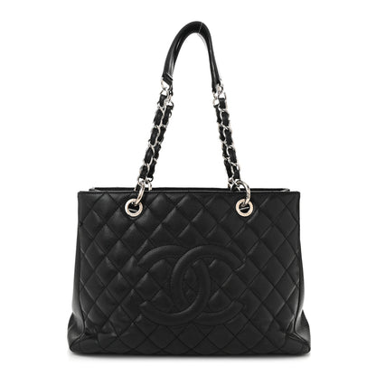 Chanel Caviar Quilted Grand Shopping Tote GST Black 1 of 14