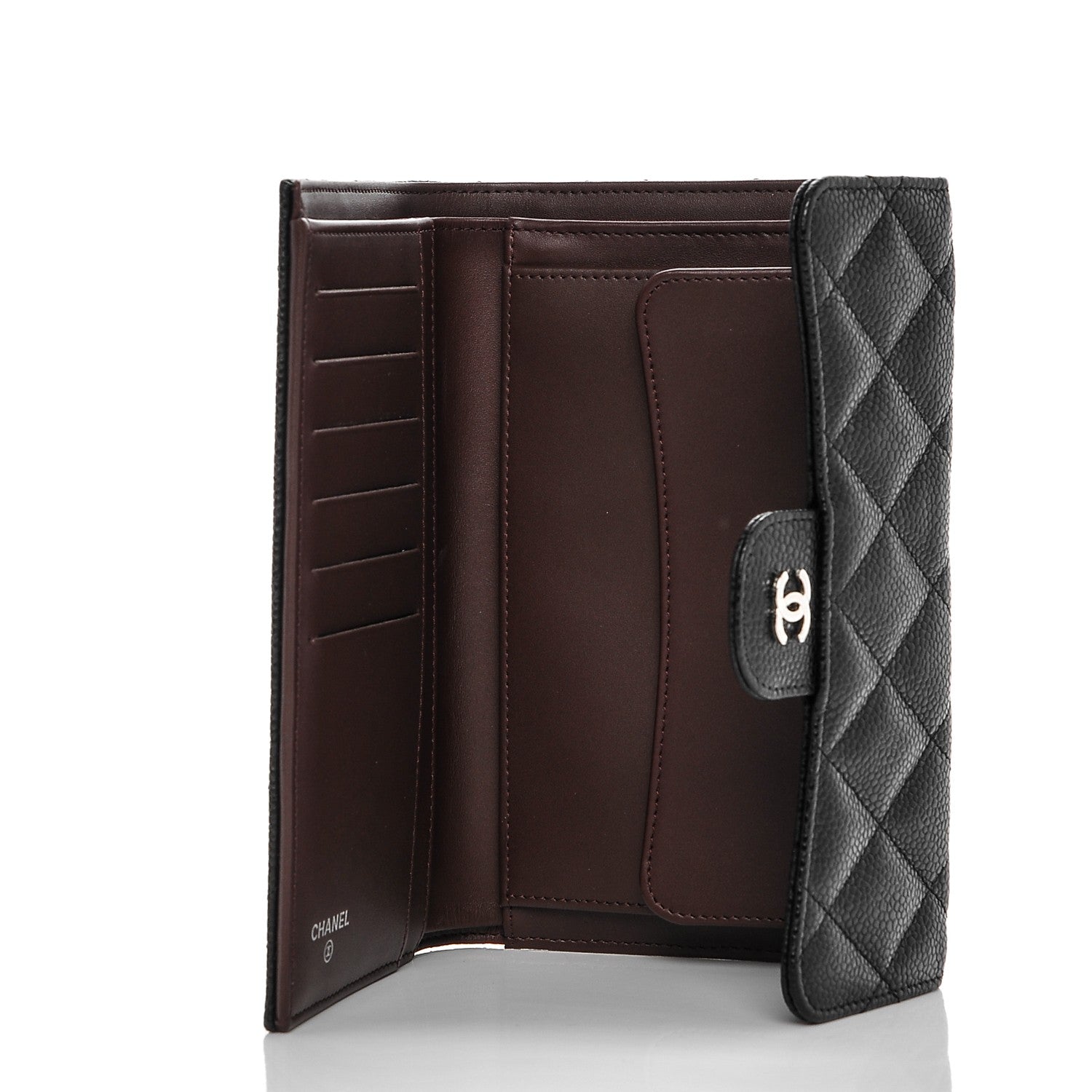 Chanel Caviar Quilted Large Flap Wallet Black 5 of 8