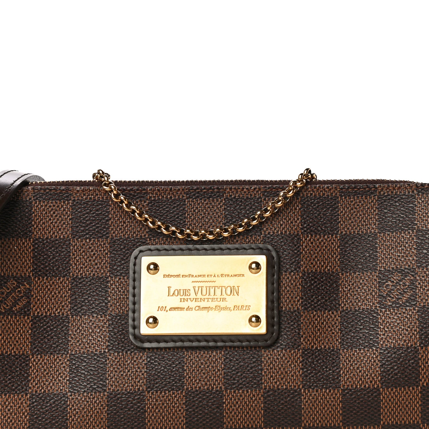 Louis Vuitton Damier Ebene Eva Clutch 9 of 16