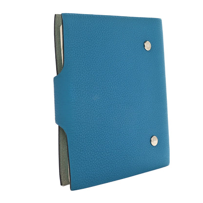 Hermes Togo Ulysse PM Notebook Cover Blue Jean 3 of 8