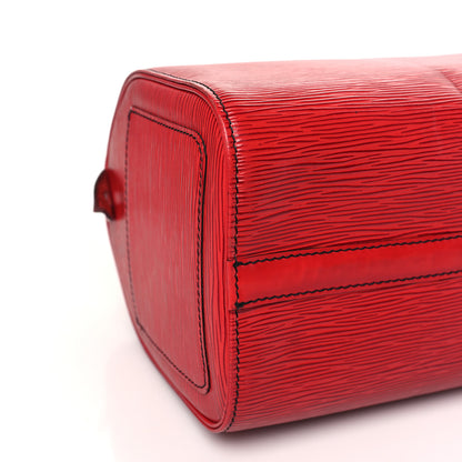 Louis Vuitton Epi Speedy 25 Castillan Red 8 of 14