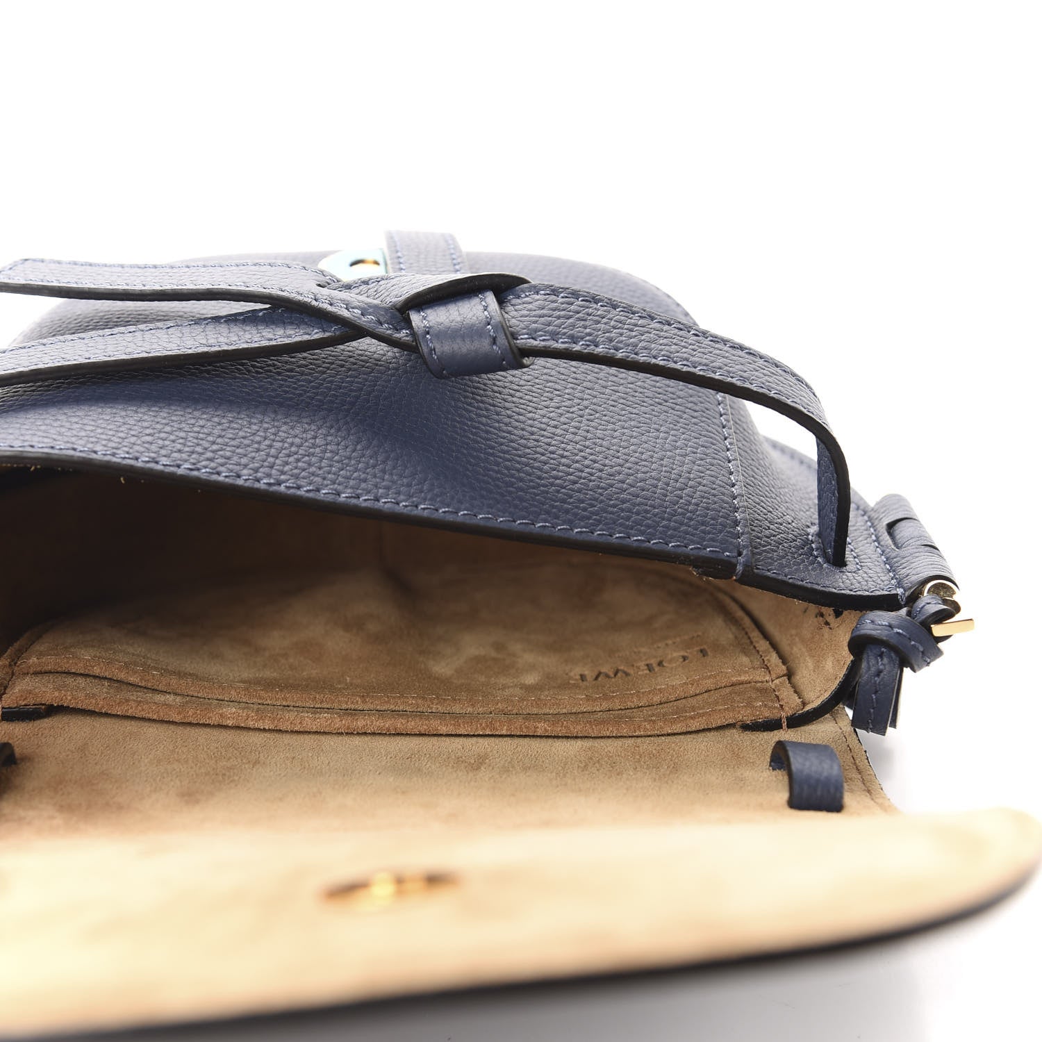 Loewe Pebble Grain Calfskin Mini Gate Dual Bag Ocean 5 of 9