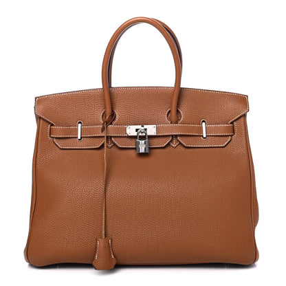 Hermes Togo Birkin 35 Gold 1 of 8