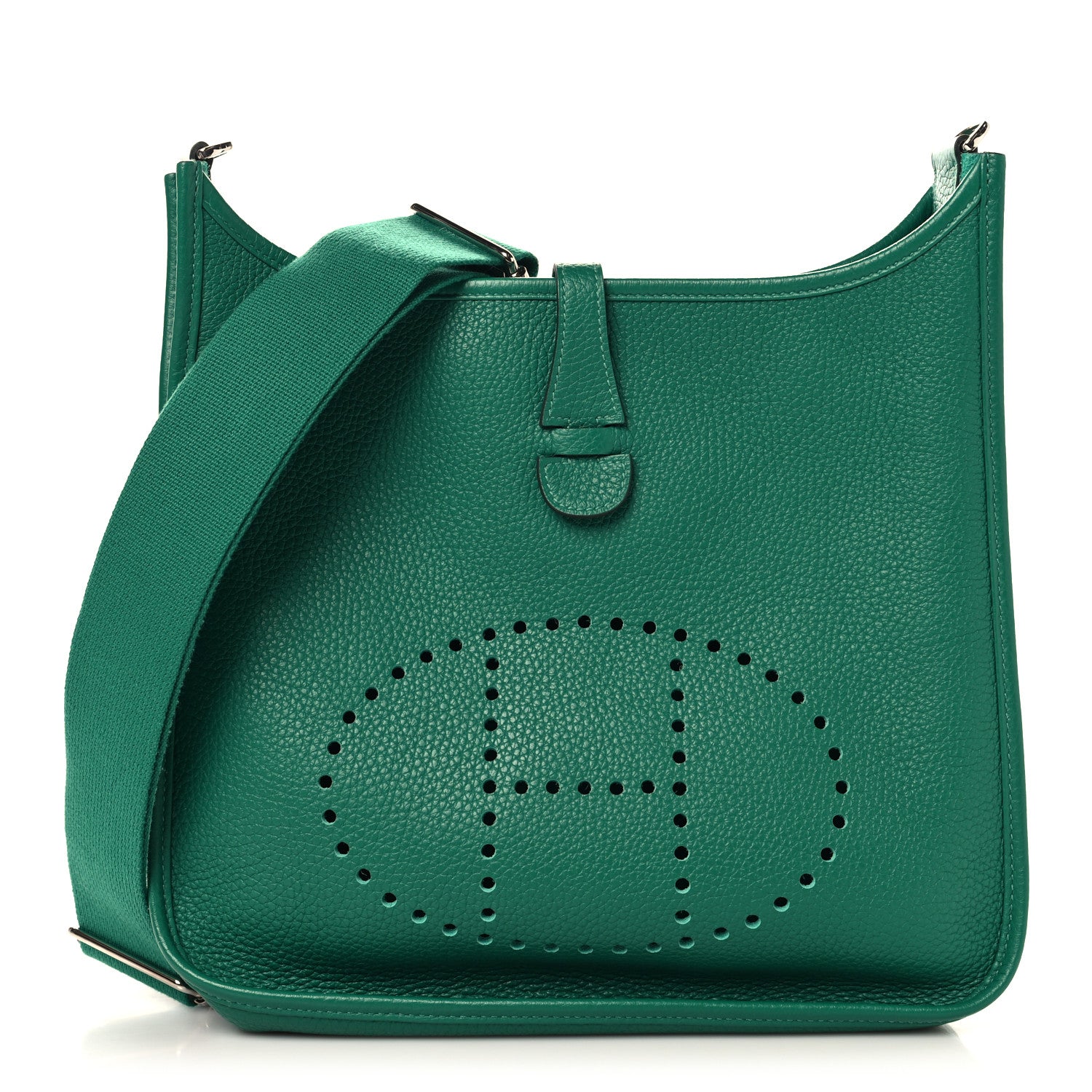 Hermes Taurillon Clemence Evelyne III PM Vert Vertigo 1 of 11