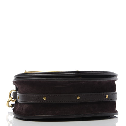 Chloe Calfskin Suede Small Nile Bracelet Bag Carbon Brown 4 of 8